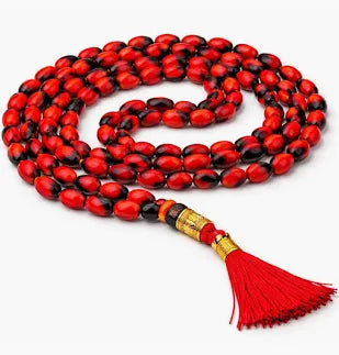 Premium Lal Gunja Mala (108 Beads) | Sacred Prayer Mala for Prosperity, Protection & Spiritual Growth